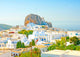 view of Chora the capital of Amorgos island in Greece Wall Decal
