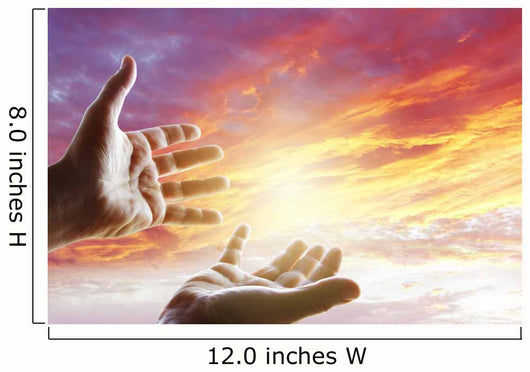 Hands in sky Wall Decal