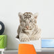 White Tiger Cub Wall Decal