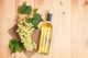 White wine bottle and bunch of white grapes Wall Decal