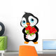 Cute Valentine penguin Wall Decal