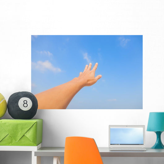 Hands to the sky Wall Decal