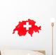 Map of Swiss Wall Decal