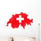 Map of Swiss Wall Decal
