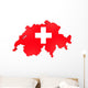Map of Swiss Wall Decal