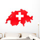 Map of Swiss Wall Decal