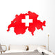 Map of Swiss Wall Decal