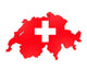Map of Swiss Wall Decal