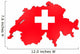 Map of Swiss Wall Decal