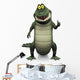 Cartoon crocodile doing a thumbs up. Wall Decal