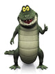 Cartoon crocodile doing a thumbs up. Wall Decal