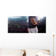 Professional baseball player in action Wall Decal