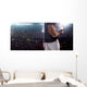 Professional baseball player in action Wall Decal