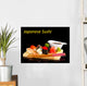 Delicious sushi served Wall Decal