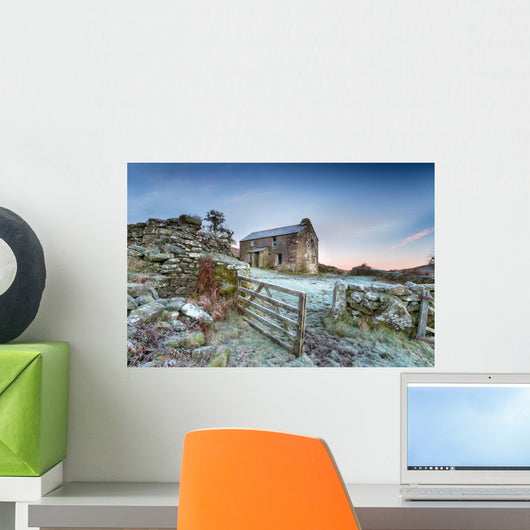 Winter Cottage Wall Decal Wallmonkeys