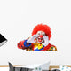 Portrait Screaming Clown Wall Decal