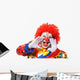 Portrait Screaming Clown Wall Decal