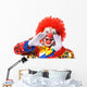 Portrait Screaming Clown Wall Decal