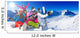 Ski, winter, snow - family enjoying winter vacation Wall Decal