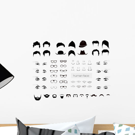 vector elements of a person Wall Decal