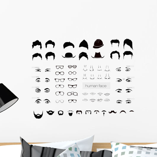 vector elements of a person Wall Decal