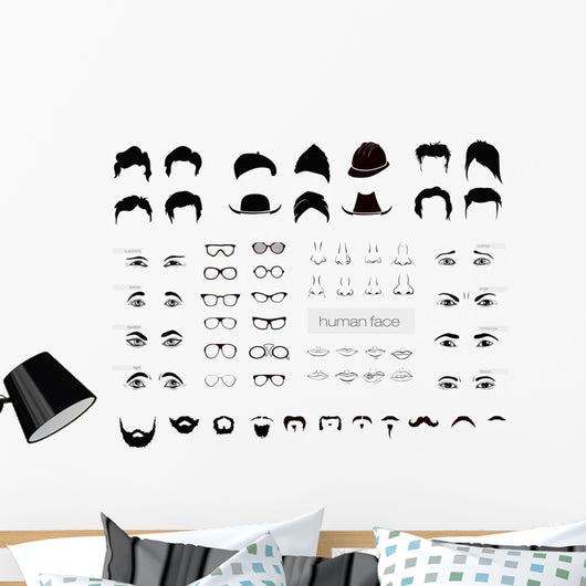 vector elements of a person Wall Decal