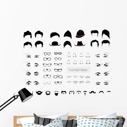 vector elements of a person Wall Decal