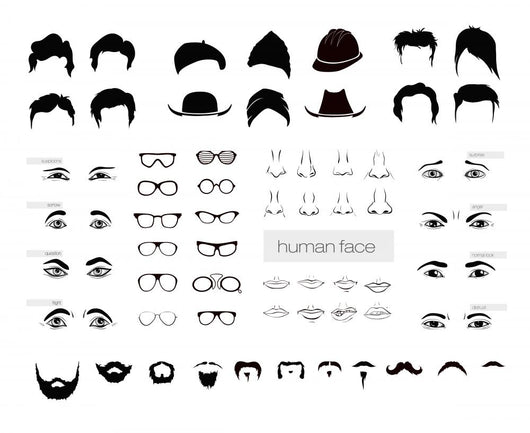 vector elements of a person Wall Decal