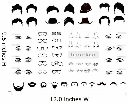 vector elements of a person Wall Decal
