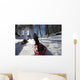 ciaspole sulla neve Wall Decal