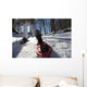 ciaspole sulla neve Wall Decal