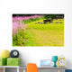 Picnic table and benches in Norway, Europe. Wall Decal