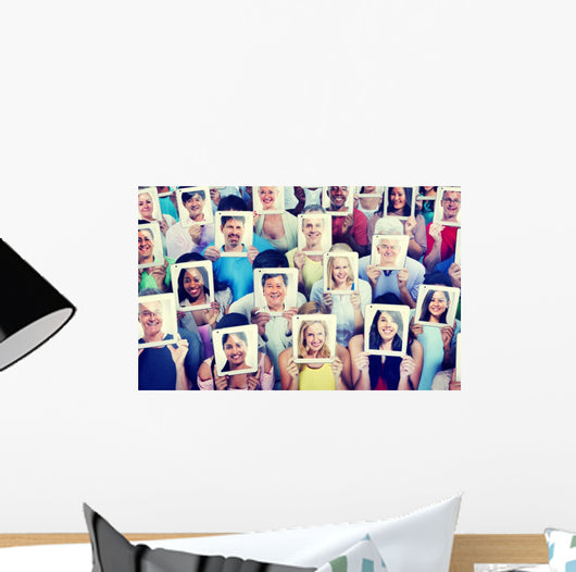Diversity Casual People Communication Technology Concept Wall Decal