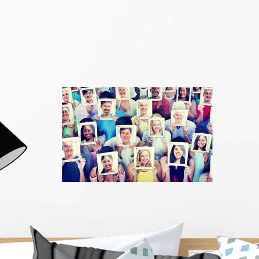 Diversity Casual People Communication Technology Concept Wall Decal