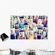 Diversity Casual People Communication Technology Concept Wall Decal