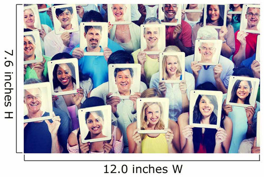 Diversity Casual People Communication Technology Concept Wall Decal