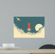 Retro Rocket Spaceship Wall Decal