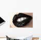 Coal Black Lips Wall Decal