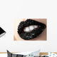 Coal Black Lips Wall Decal