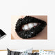 Coal Black Lips Wall Decal