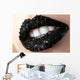 Coal Black Lips Wall Decal