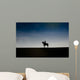 Pferd und Reiter vor Himmel Wall Decal