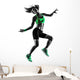 Jumping Fitness Woman Wall Decal