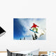 Snowboarder jumping Wall Decal