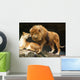 Lions Couple Wall Decal