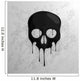 Black Dripping Skull Wall Decal