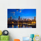 Chicago skyline at dusk, IL, United States Wall Decal