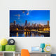 Chicago skyline at dusk, IL, United States Wall Decal