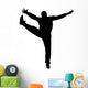 Sporty Acrobatic Jump Wall Decal