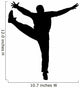 Sporty Acrobatic Jump Wall Decal